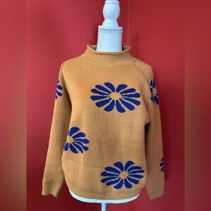 Blue Flower sweater